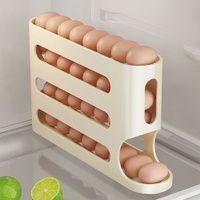 Компактний органайзер для яєць 4-шаровий автоматичний Plastic shelving AND XL-994 / Контейнер-лоток для яєць 2053572 фото