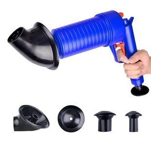Toilet dredge GUN BLUE очищувач каналізації високого тиску Плунжер для раковини високого тиску pr1988336 фото