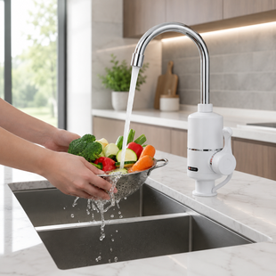 Водонагреватель Delimano WATER HEATER RX-004 / Кран-водонагреватель на нижнее подключение VEN-1115 фото