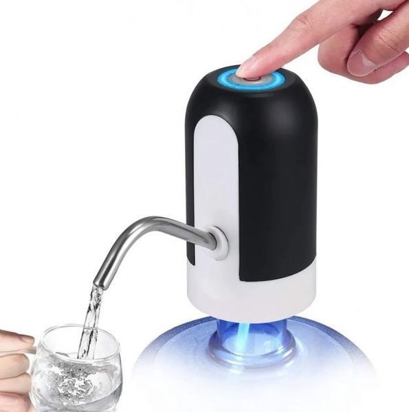 Електрична помпа для бутильованої води Automatic water dispenser з підсвічуванням на сулію 19 л Чорний 205301258 фото