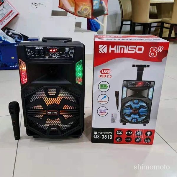 Портативна колонка з мікрофоном Kimiso QS-3810 Bluetooth для караоке пультом G3810 фото