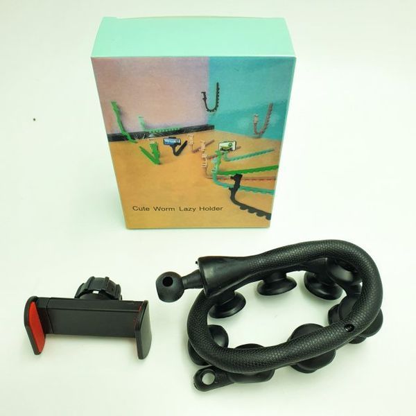 Гнучкий тримач для телефону із присосками Cute Worm Lazy Holder pr3236914 фото