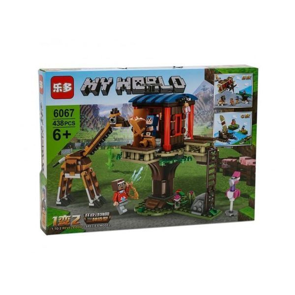 Конструктор Майнкрафт Зоопарк MY WORLD 6067, 438 деталей Jav8889 фото