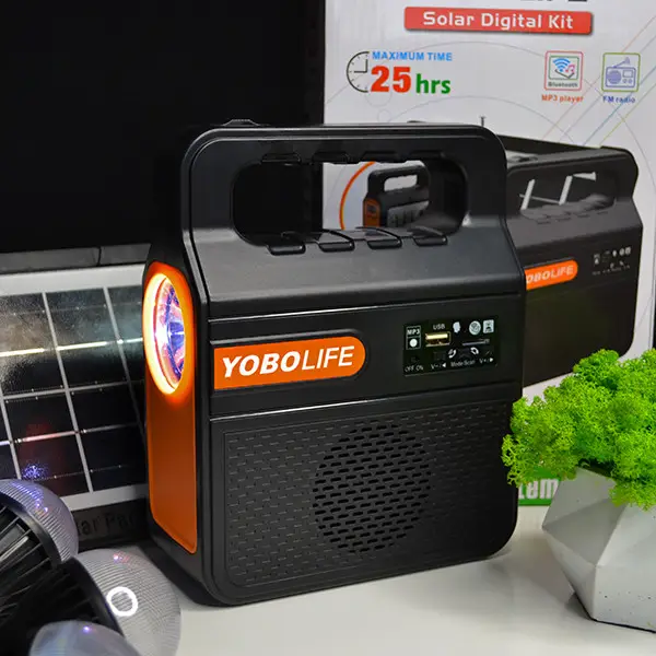 Портативна сонячна автономна система YOBOLIFE Solar Digital Kit 25 годин LM-3609 фото