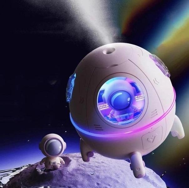 Зволожувач &ndash; аромадифузор Humidifier Астронавт 2в1 220мл з підсвічуванням 2128573 фото