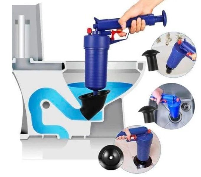 Toilet dredge GUN BLUE очищувач каналізації високого тиску Плунжер для раковини високого тиску pr1988336 фото