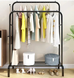 Подвійна стійка для одягу чорного кольору Double floor Hanger МА-549 фото 5