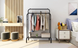 Подвійна стійка для одягу чорного кольору Double floor Hanger МА-549 фото 2
