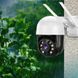 Вулична поворотна IP камера відеоспостереження WiFi 2mp ICSee / камера зовнішнього спостереження для дому Black 2052758 фото 1