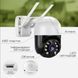 Вулична поворотна IP камера відеоспостереження WiFi 2mp ICSee / камера зовнішнього спостереження для дому Black 2052758 фото 4