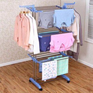 Сушарка для речей Складна сушарка для білизни Garment Rack With Wheels 3203115 фото