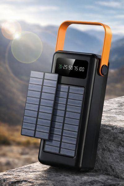 Зовнішній акумулятор / Повербанк YM-636CX 60000mAh / Power Bank SOLAR 4хUSB 2053468 фото