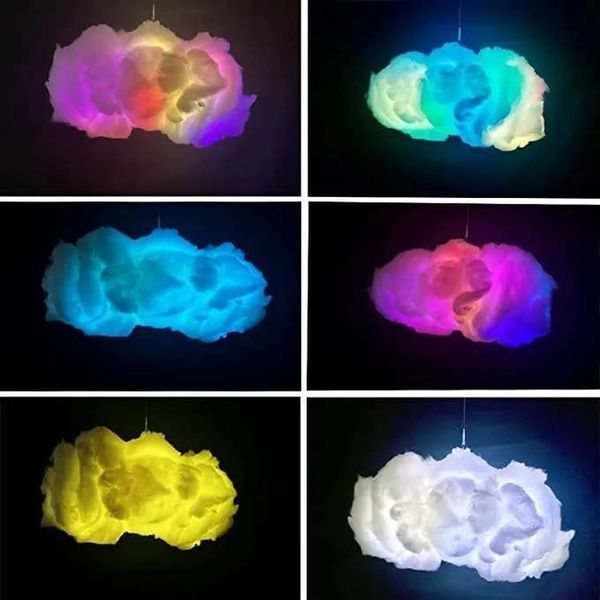 Підвісний 3D LED світильник у вигляді хмари з пультом M16886 фото