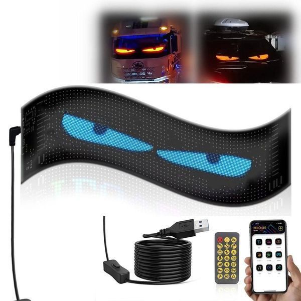Гибкий экран LED Matrix Panel APP wifi rgb 192mm 898mm (HRP-1696PLUS) ART-0568 sp9941 фото