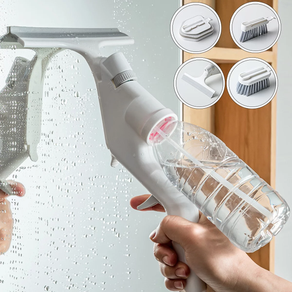Щітка для прибирання усіх поверхонь 4в1 Water Spray Cleaning Kits ефективно та ретельно видаляє забруднення, не залишаючи подряпин і не пошкоджуючи поверхні M16154 фото