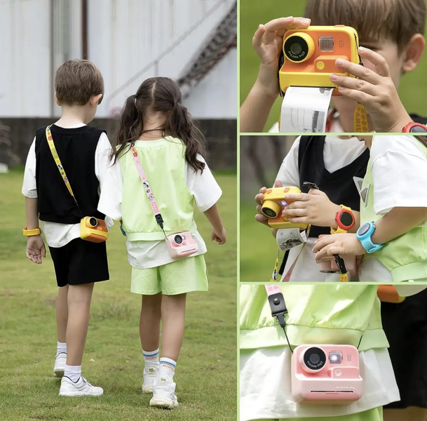Фотокамера моментального друку дитяча Instant Print Camera, 1080P Video for kids G6337 фото