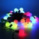 Гірлянда матова кулька 80LED 7м (флеш) RGB, Новорічна бахрама, Світлодіодна гірлянда, Вулична гірлянда mu13831 фото 1