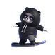 Фігурка-слайдер в автомобілі L'Andre Sliding Cartoon Bear Ведмідь скейтер Cool Black MA-306 фото 1
