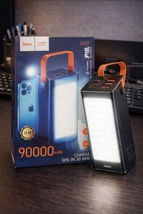 Повербанк з ліхтарем 90000mAh 22.5W Hoco J107 Super 333Wh PD20W 4xUSB/Type-C/MicroUSB J107 фото