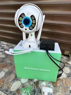 Вулична камера UKC Відеоспостереження WIFI IP бездротова зовнішня поворотна V380 Pro з блоком живлення 205225542001 фото