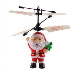 Літаюча іграшка Flying Santa літаючий Дід Мороз Cанта Клаус 80122564 фото