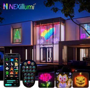 Гірлянда Штора від мережі 3х3 м 400LED RGB + пульт дистанційного керування, SF-1 / Розумна гірлянда з додатком на телефон Dyd45 фото