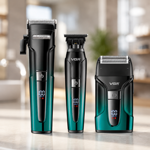 Набір для стрижки VGR V 694 Green/Black(машинка+триммер+шейвер) / Комплект професійних машинок VGR sp10627 фото