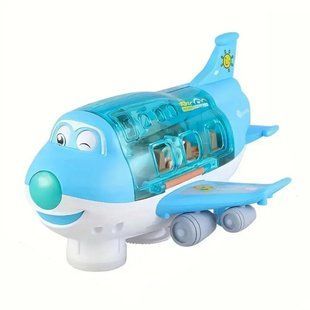 Іграшковий музичний літак з пасажирами, рухається, обертається 360 Airliner Light Music 8811-16 G8758 фото