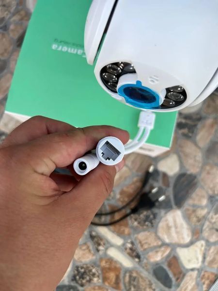Вулична камера UKC Відеоспостереження WIFI IP бездротова зовнішня поворотна V380 Pro з блоком живлення 205225542001 фото