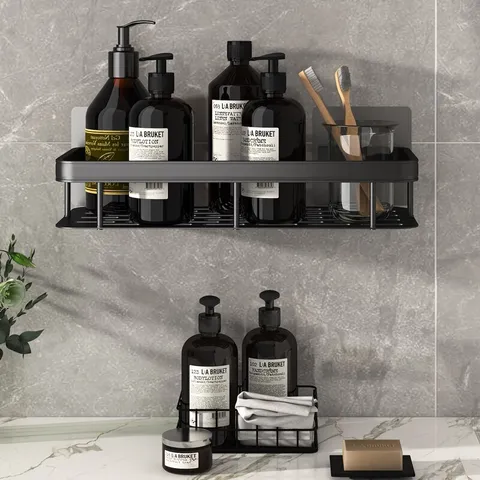 Полиця у ванну (30х13х5, 5см) STORAGE RACK AND197, настінна / Органайзер для ванної кімнати на стіну G7485 фото