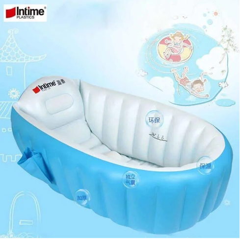 Дитяча Надувна ванна з насосом Intime Baby Bath Tub pr9965874 фото
