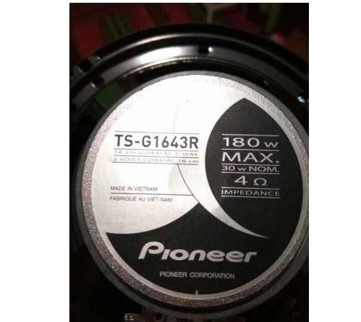 Автомобільна акустика, колонки Pioneer TS 1643 (180W) 2 смугові ham331109 фото
