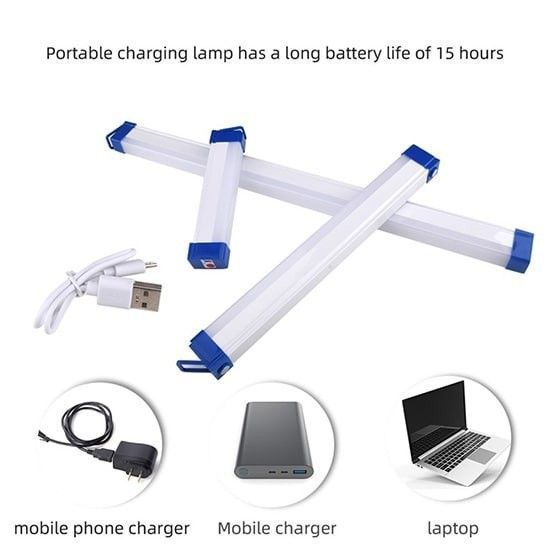Лампа аварійна, із магнітами та підвіскою 32&nbsp;см, 40&nbsp;Вт USB LED 237EL-BK-300 фото