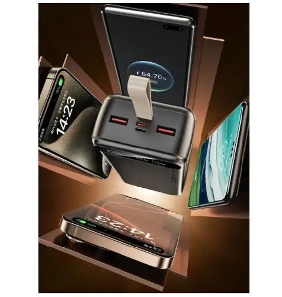 Зовнішній акумулятор Power bank Awei PA12 30000mAh PD22,5W швидка зарядка sp8413 фото