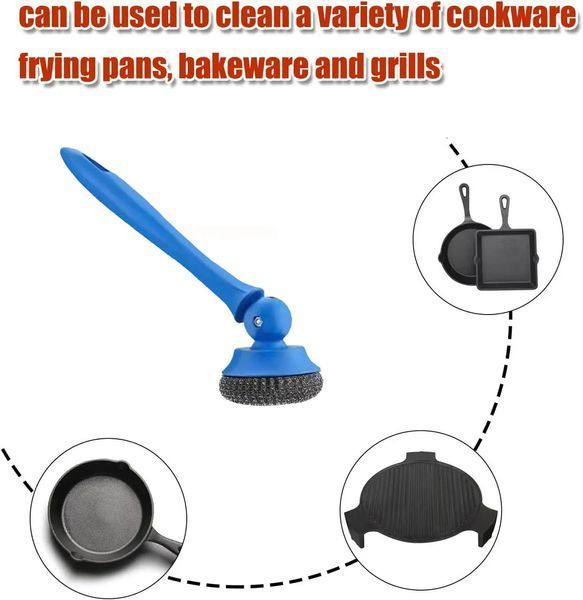 Щітка з довгою ручкою для чищення посуду, посуду, сковороди BRUSH AND-4-20-600 2052849 фото