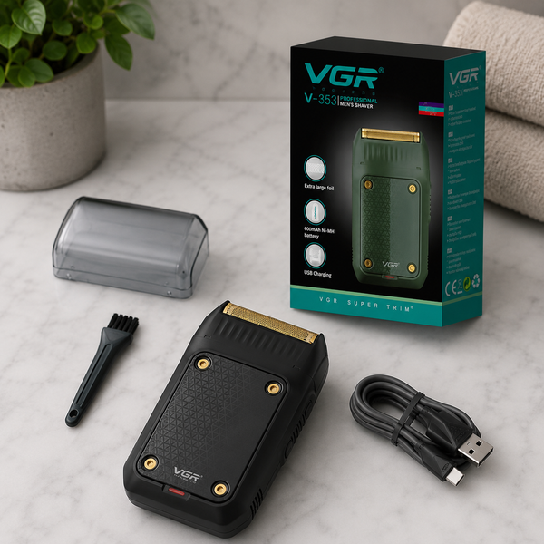 Мужская электробритва VGR V-353 USB / Аккумуляторный шейвер / Портативная бритва Шейвер для сухого бритья 2054828 фото