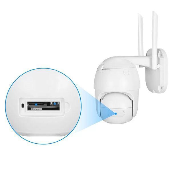 Вулична IP-камера стеження IP66 поворотна wifi камера зовнішнього відеоспостереження з віддаленим доступом Cam66 фото