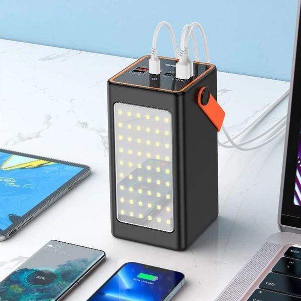 Повербанк з ліхтарем 90000mAh 22.5W Hoco J107 Super 333Wh PD20W 4xUSB/Type-C/MicroUSB J107 фото