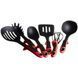 Набір кухонного приладдя ЧЕРВОНИЙ KITCHEN TOOLS, 7 предметів Кухонний набір з підставкою GK5006 фото 5