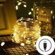 Новорічні гірлянди. Мідна дротяна лампа 100LED 10м, Теплий 9225885220199 фото 1