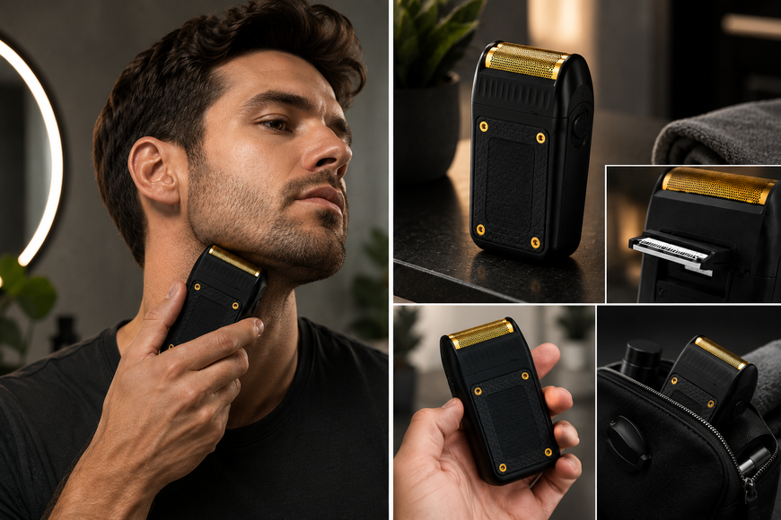 Мужская электробритва VGR V-353 USB / Аккумуляторный шейвер / Портативная бритва Шейвер для сухого бритья 2054828 фото