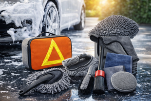 Набір для миття та детейлінгу автомобіля Flex Drive, 9 в 1 J1295 фото
