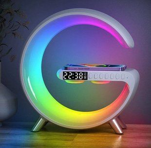 Лампа G11 Smart Light 4в1 з Bluetooth колонкою будильником та бездротовою зарядкою panG11 фото