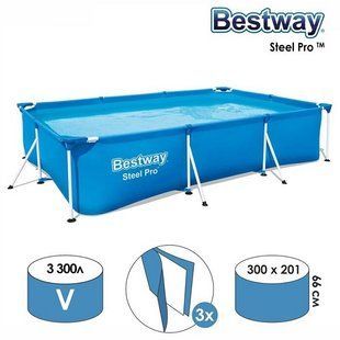 Каркасний басейн Bestway 56404 (300 х 201 х 66 см) BW56404 фото