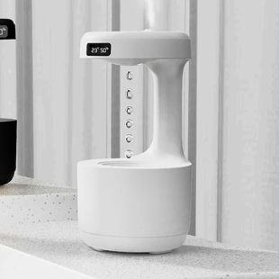 Зволожувач повітря портативний Kinscoter DQ-011 Anti Gravity Humidifier електричний 800 мл White iC227 iC227 фото