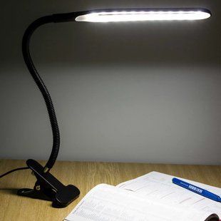 Настільна LED лампа на прищіпці, від USB, Berger 1043-TL-10 Black / Світлодіодна лампа з гнучкою ніжкою Jam1043-TL фото