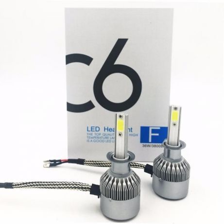 Комплект LED ламп C6 HeadLight H3 12v COB(5539) sp54102 фото