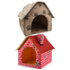 Бежевий Переносний м'який будиночок будка для собак Portable Dog House VEN0351A фото 1