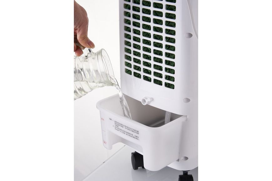 Охолоджувач повітря Germatic SK-001J, (120W, сенсорні кнопки, пульт, екран, колеса, автообіг, ємність - 5,5л, 2 контейнери для льоду) M14925 фото