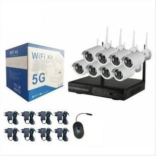 Комплект відеоспостереження 8 камери 5G WIFI KIT NVR Wi-Fi Набір з 8 шт Ven4414 фото
